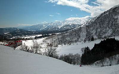 Hakuba Mountain Range - View from Cortina
