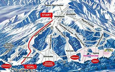 Happo-one riesen slalom map